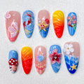Tropical Shoreline Nails