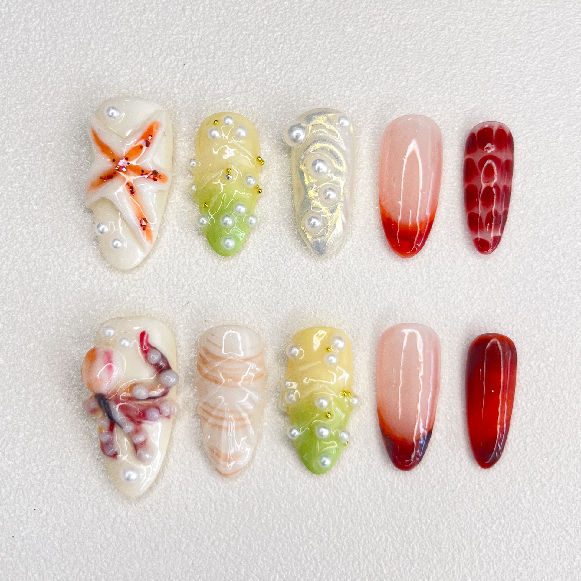 Coral Reef Nails