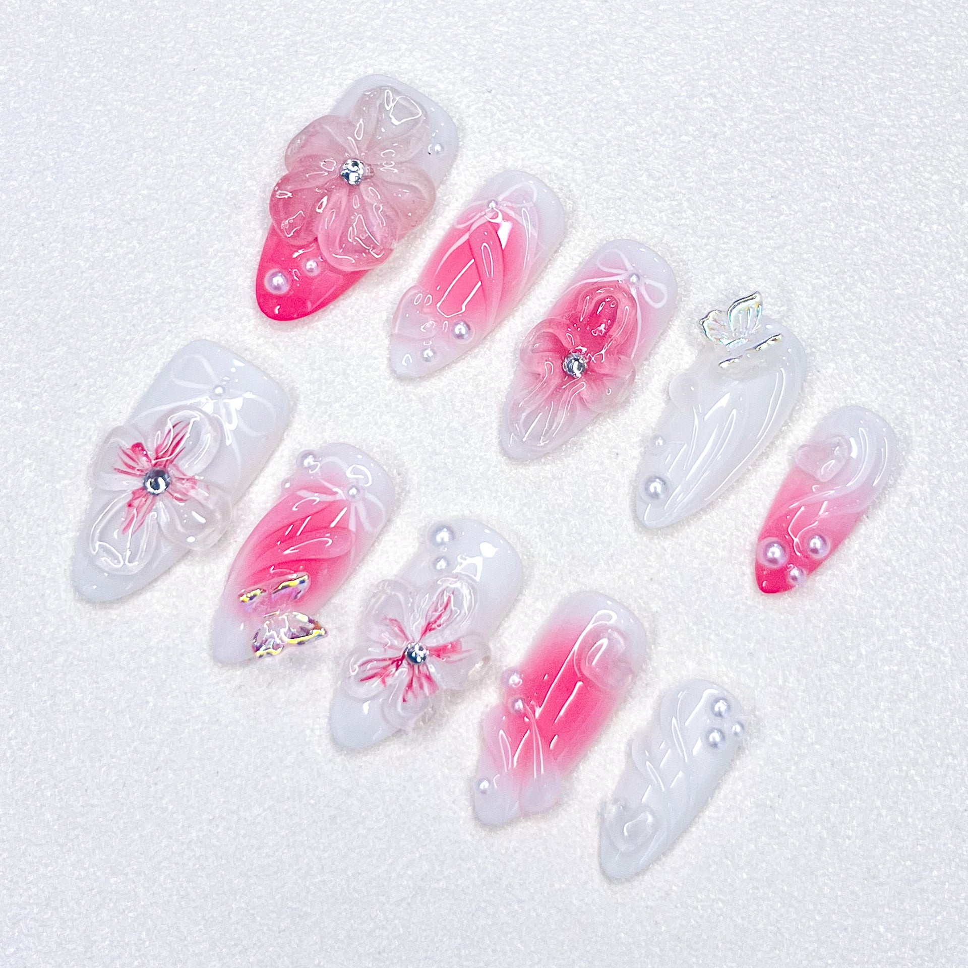 Blush Bloom Nails