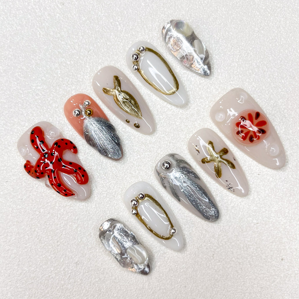 Tide Pool Treasures Nails