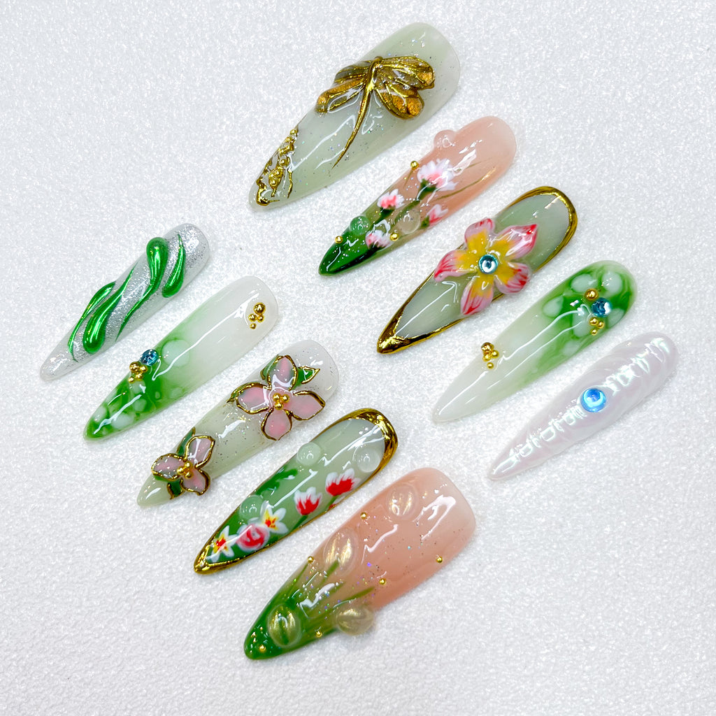 Spring Garden Nails
