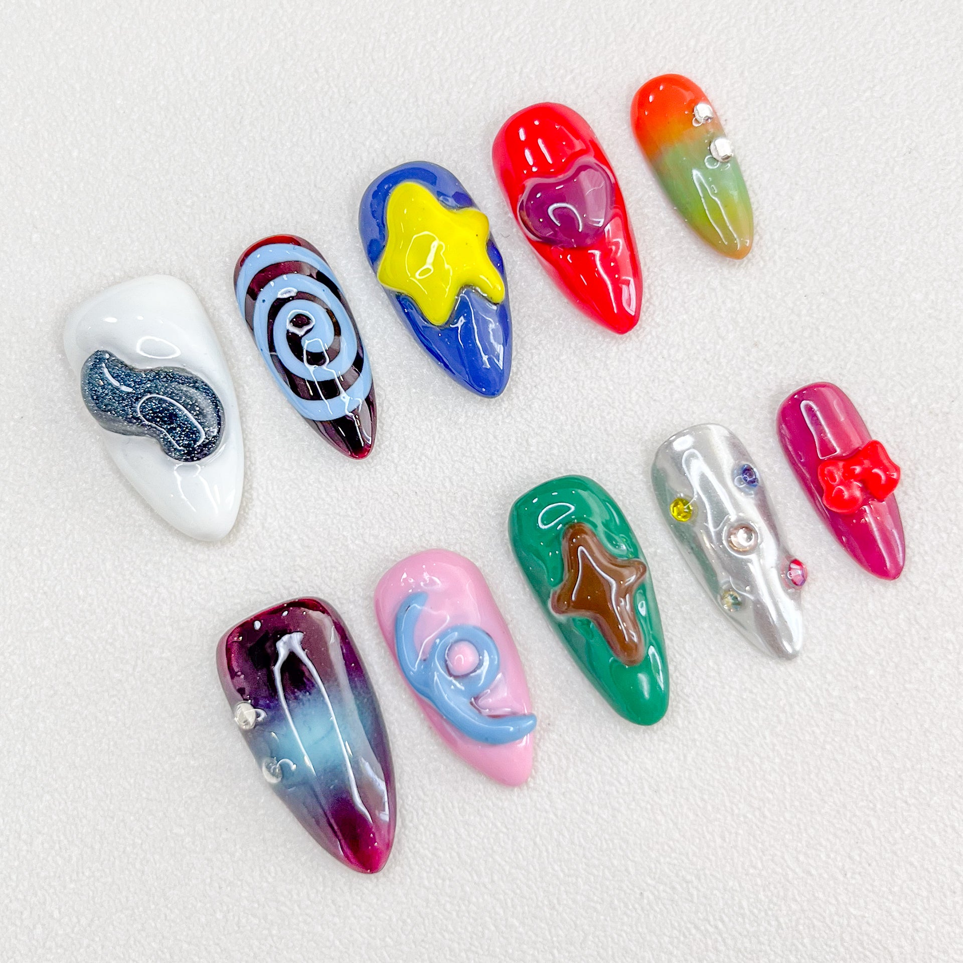 Y2K Candy Pop Nails