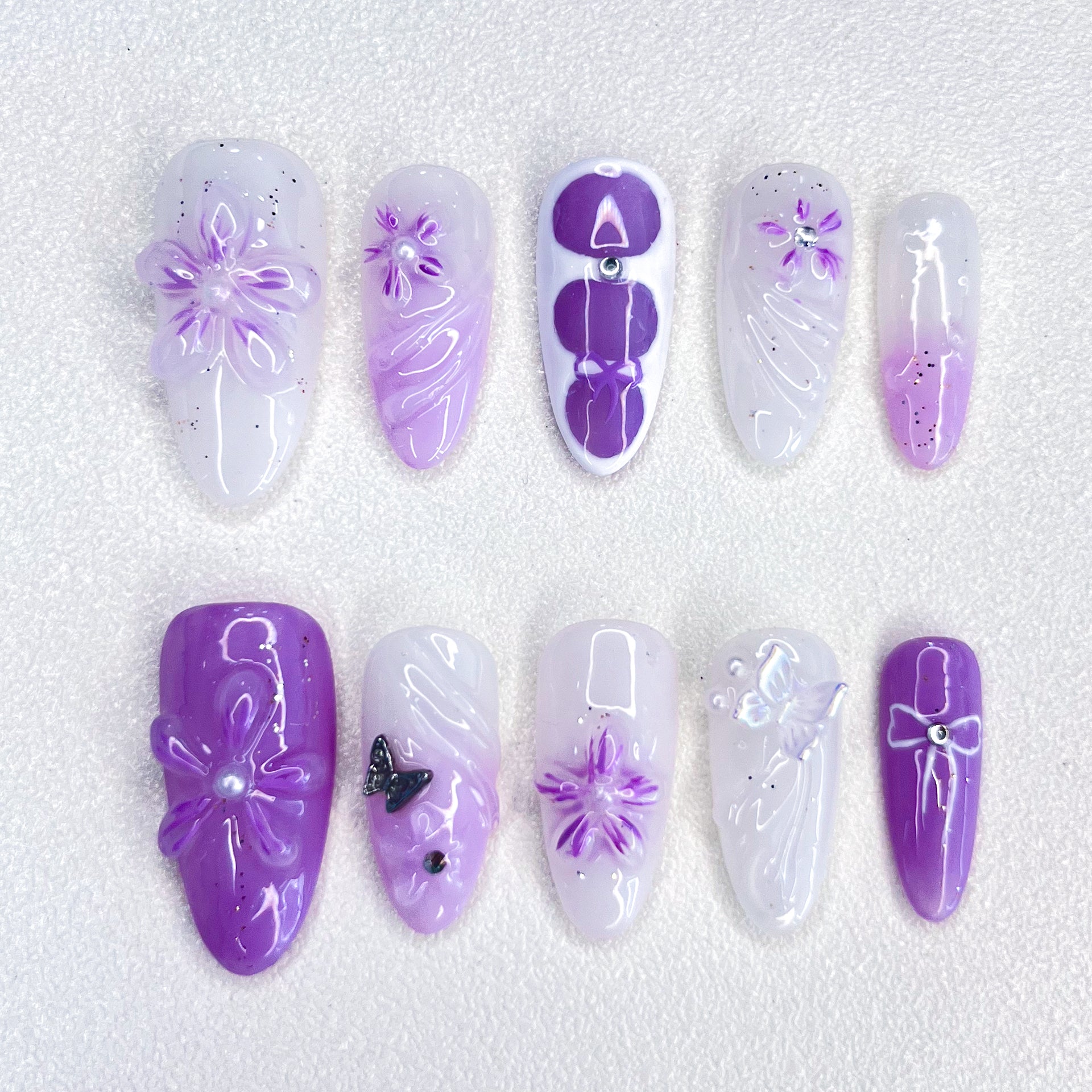 Lavender Bloom Nails