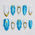 Mermaid Tail Glam Nails