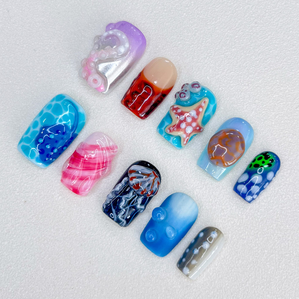 Deep Sea Vibe Nails
