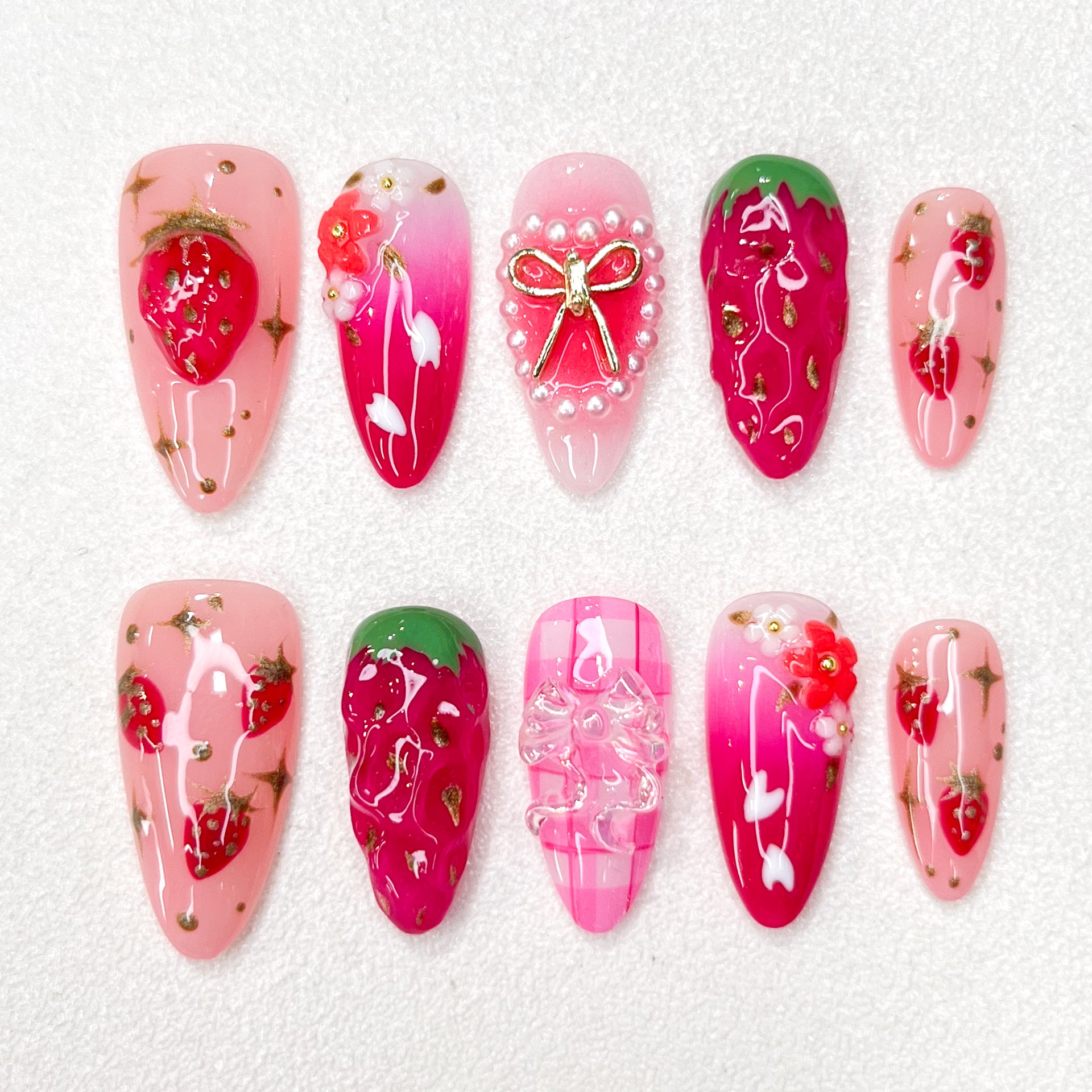 Strawberry Glaze Nails