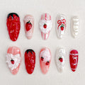 Strawberry Cream Nails