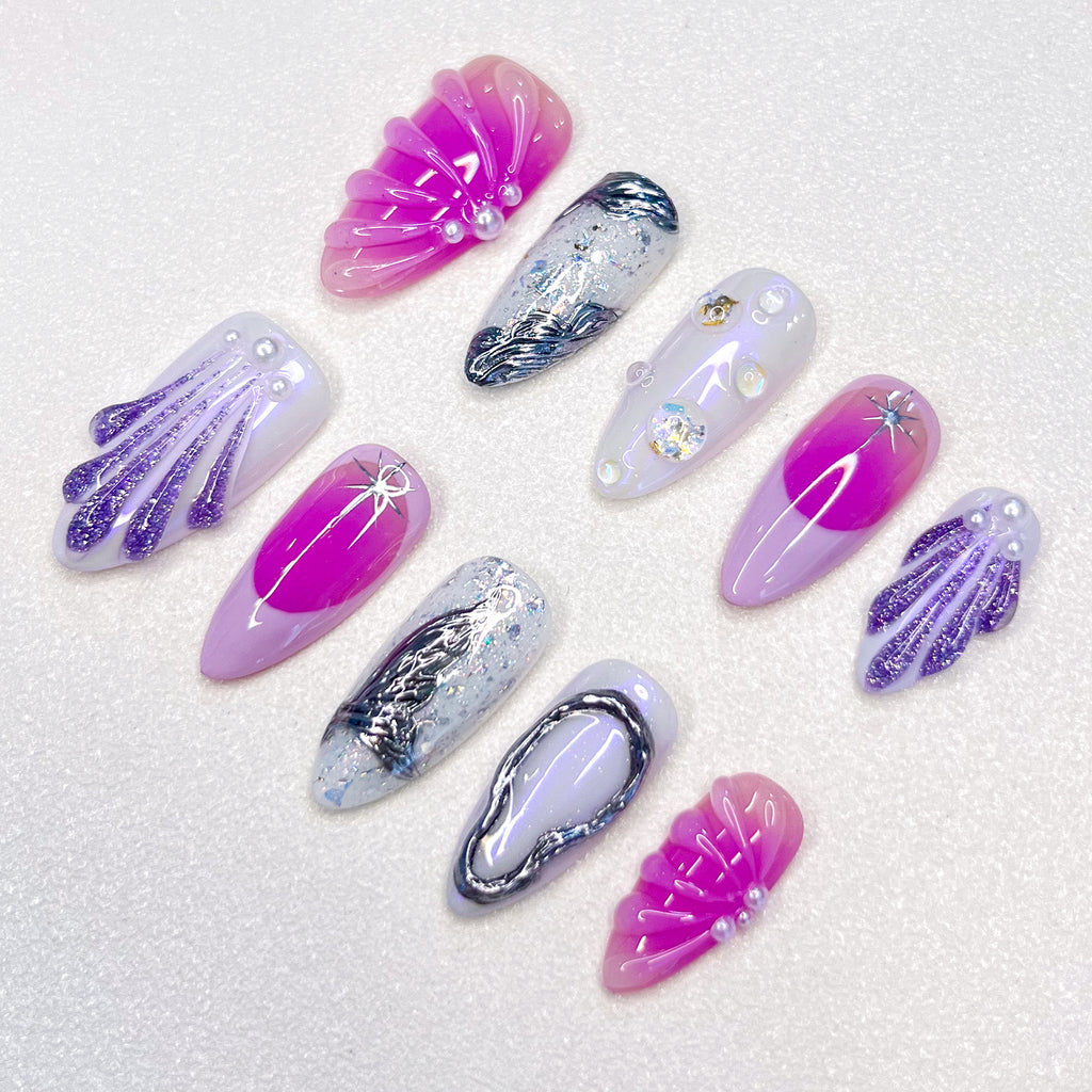 Lavender Siren Nails