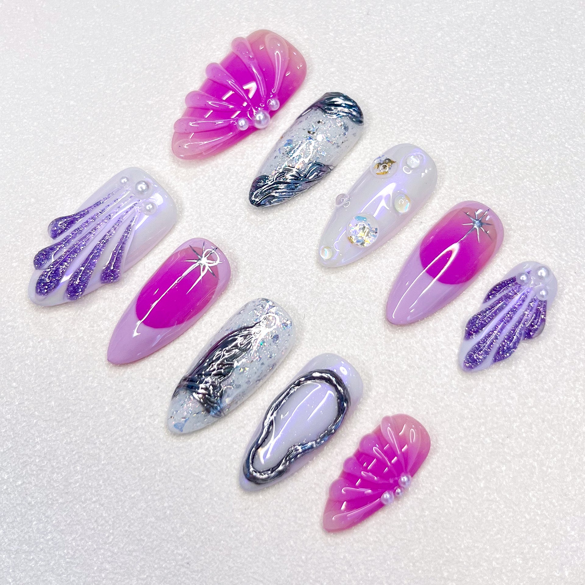 Lavender Siren Nails