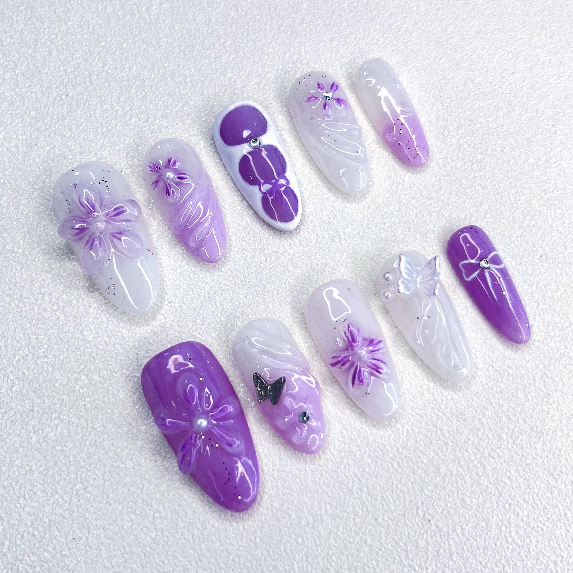 Lavender Bloom Nails