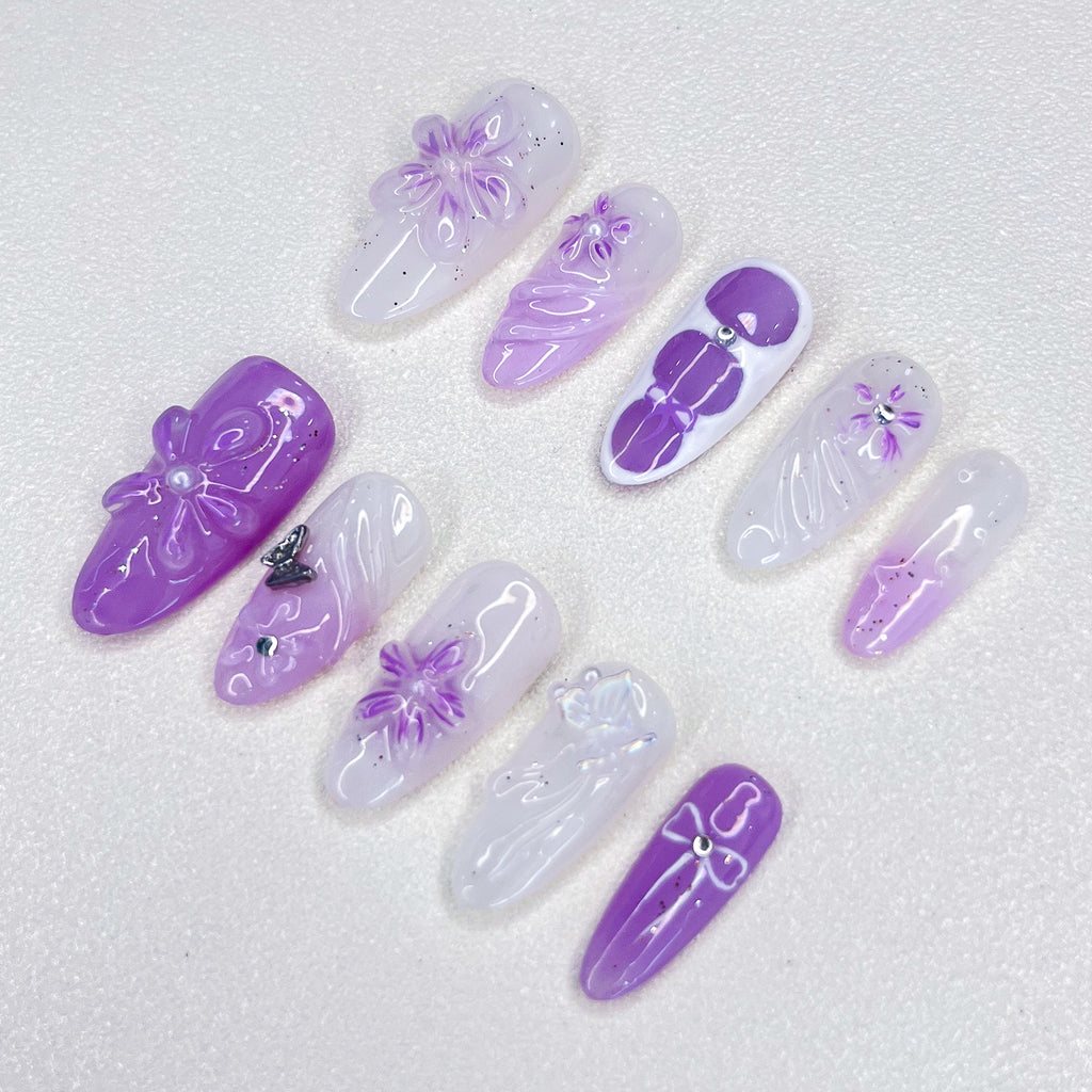 Lavender Bloom Nails