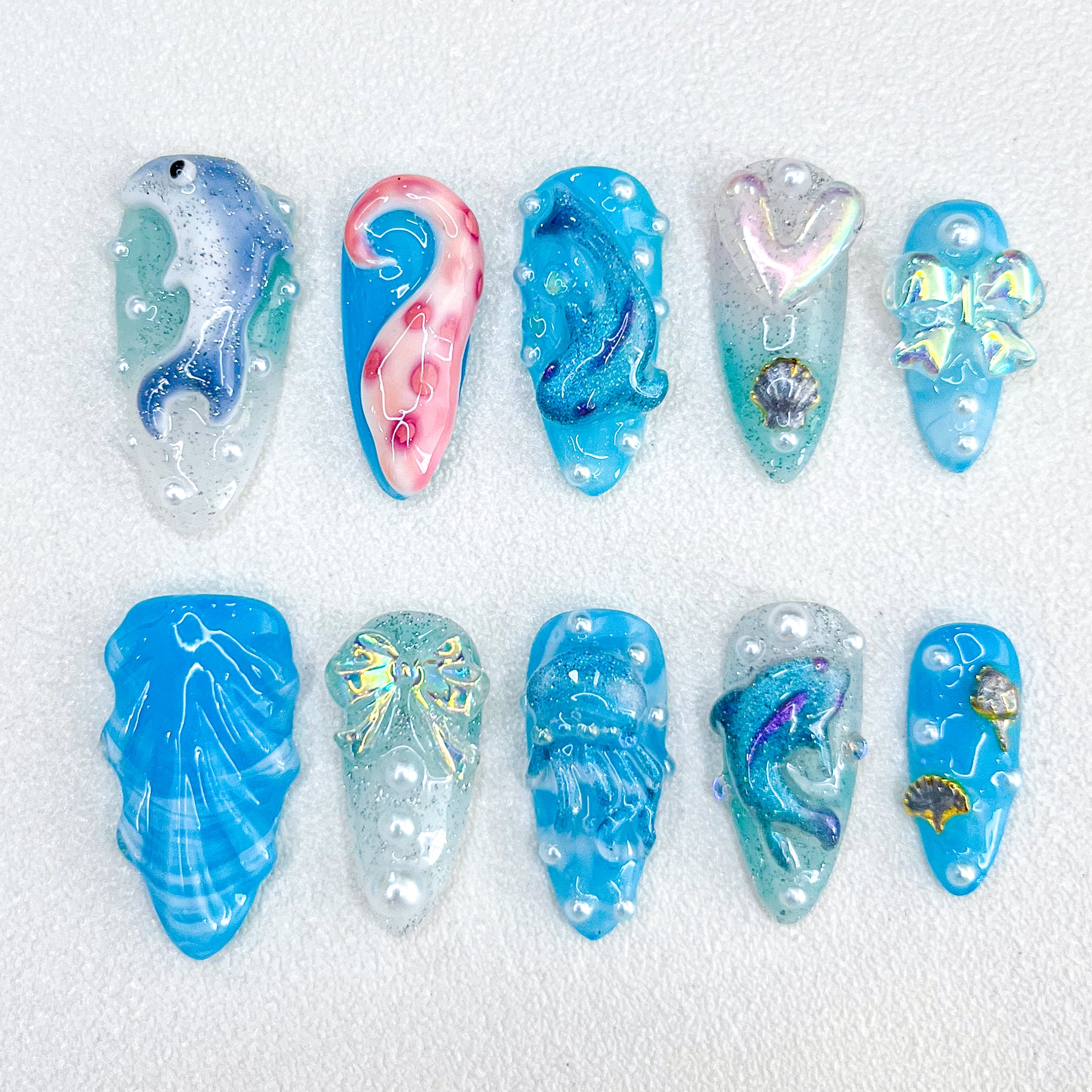 Ocean Prism Nails
