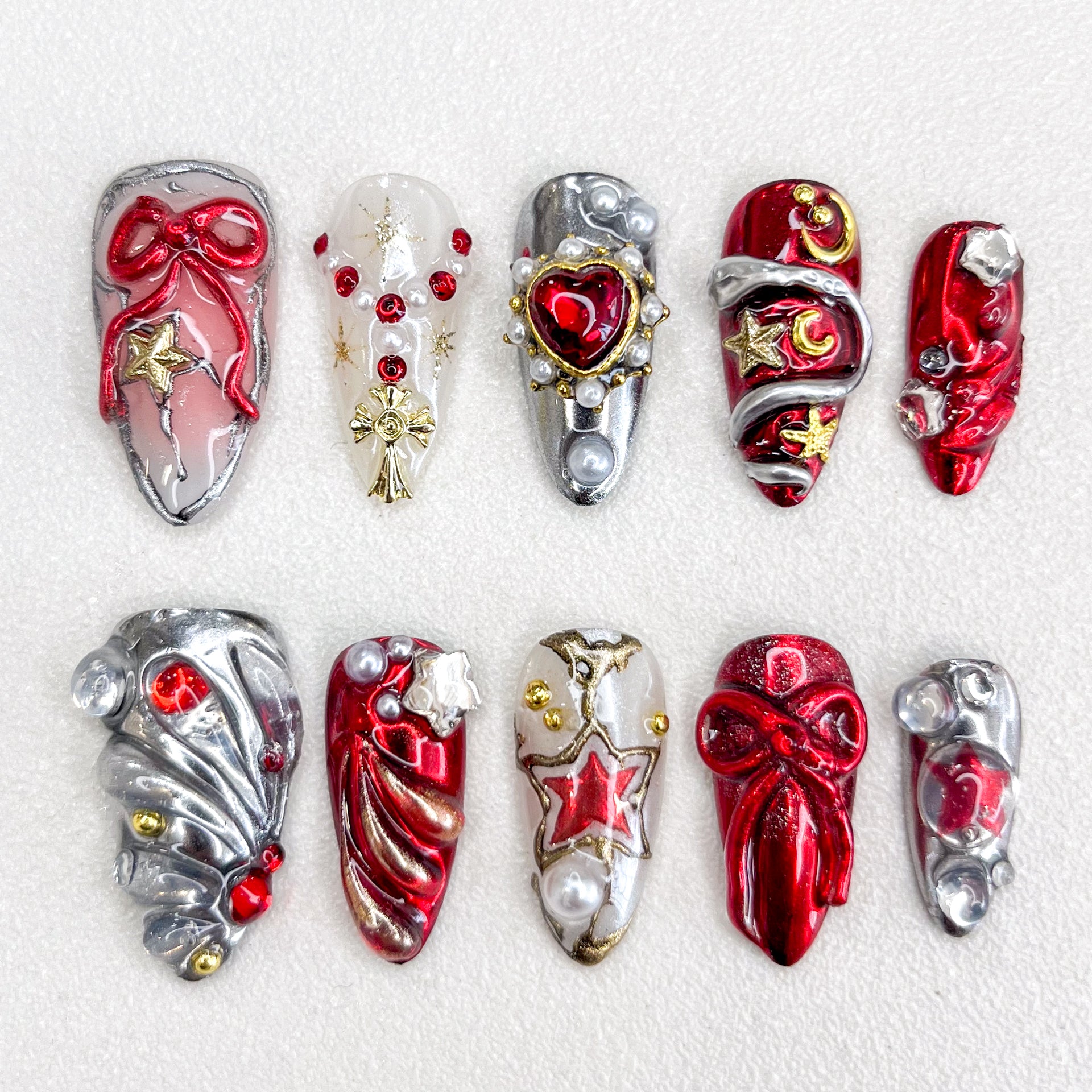 Festive Glamour Nails