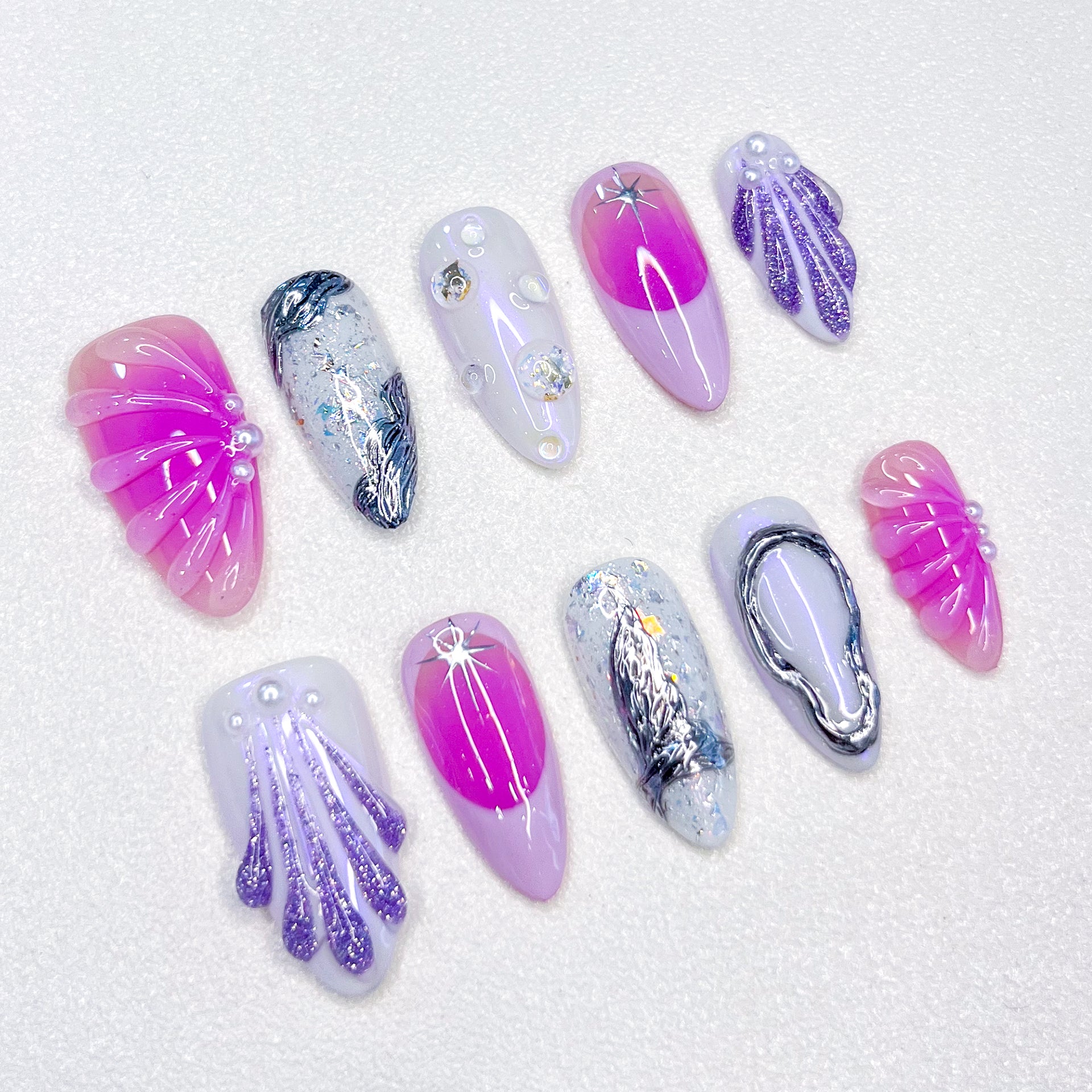 Lavender Siren Nails