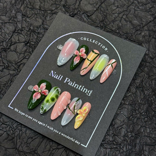 Bamboo Orchid Nails