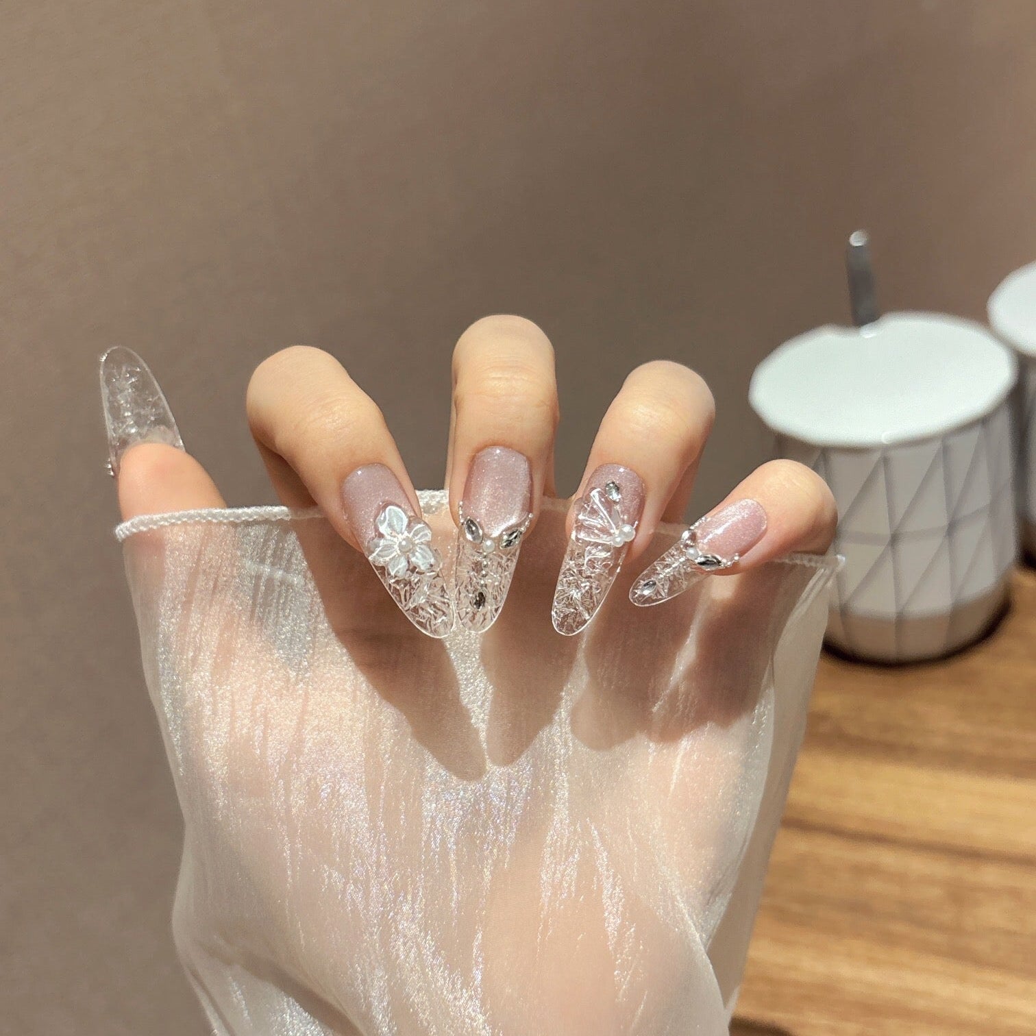 Blush Petal Nails