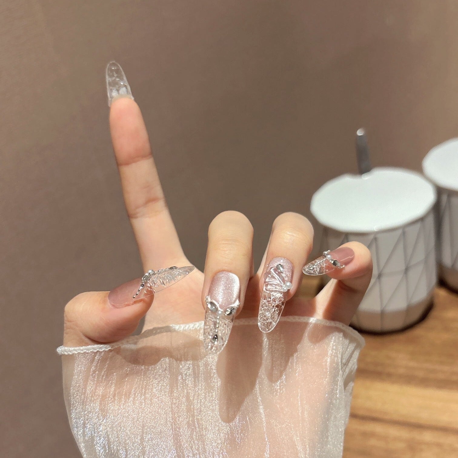 Blush Petal Nails