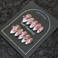 Blush Floral French Nails