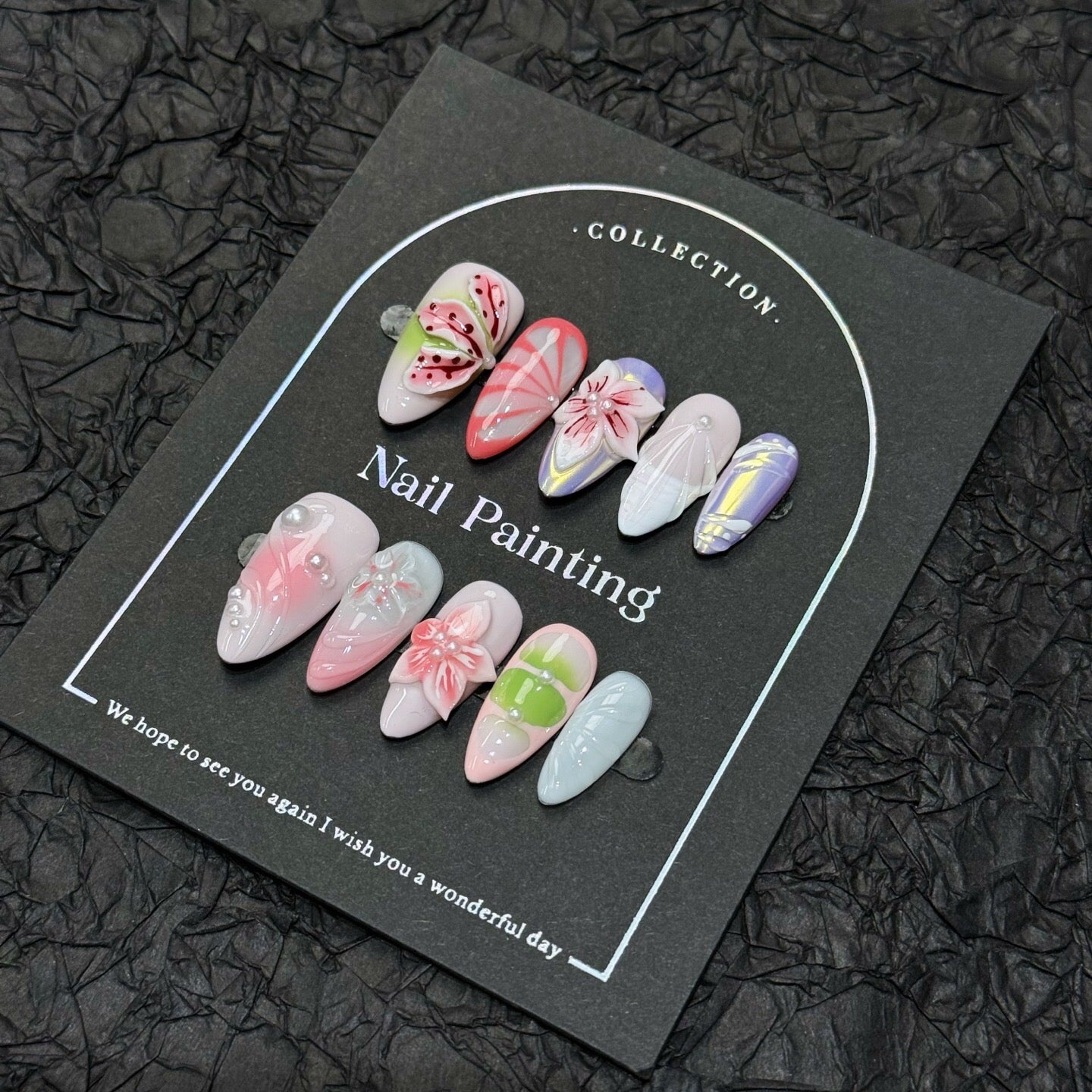 Whimsical Butterfly Garden Nails