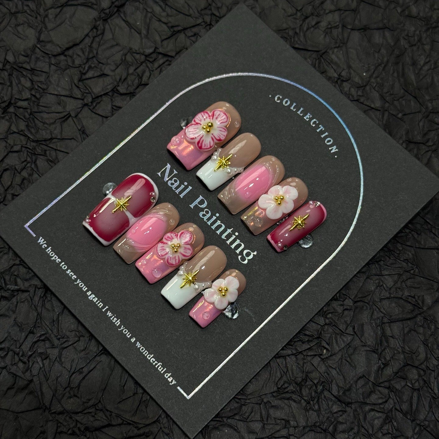 Pink Bloom Starlight Nails