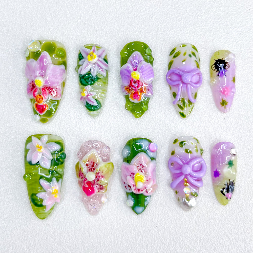 Orchid Garden Nails