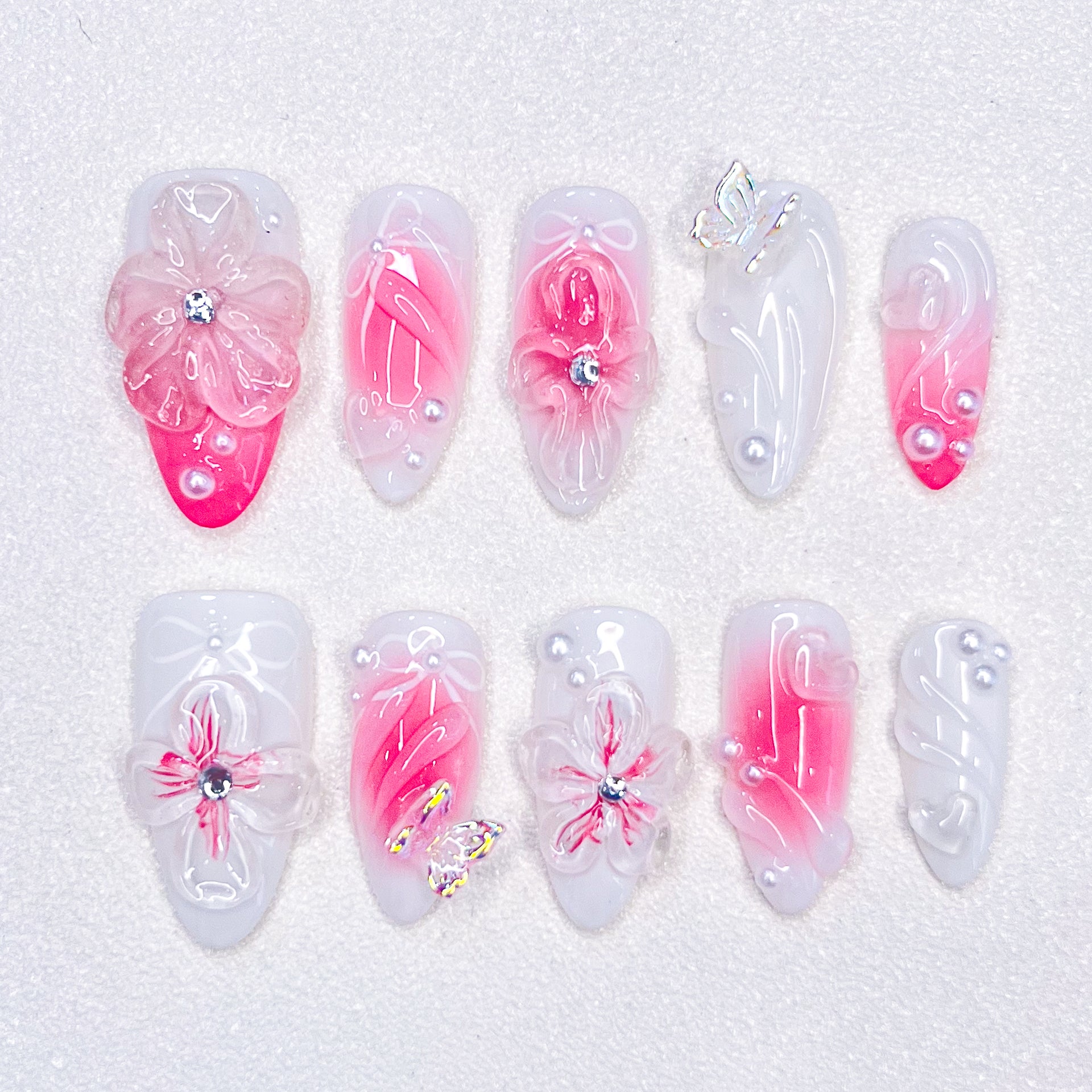 Blush Bloom Nails