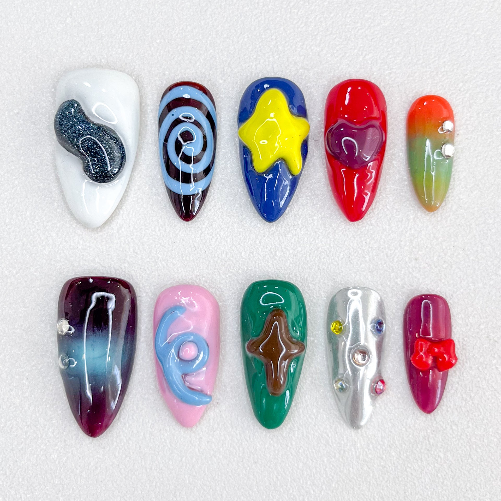 Y2K Candy Pop Nails