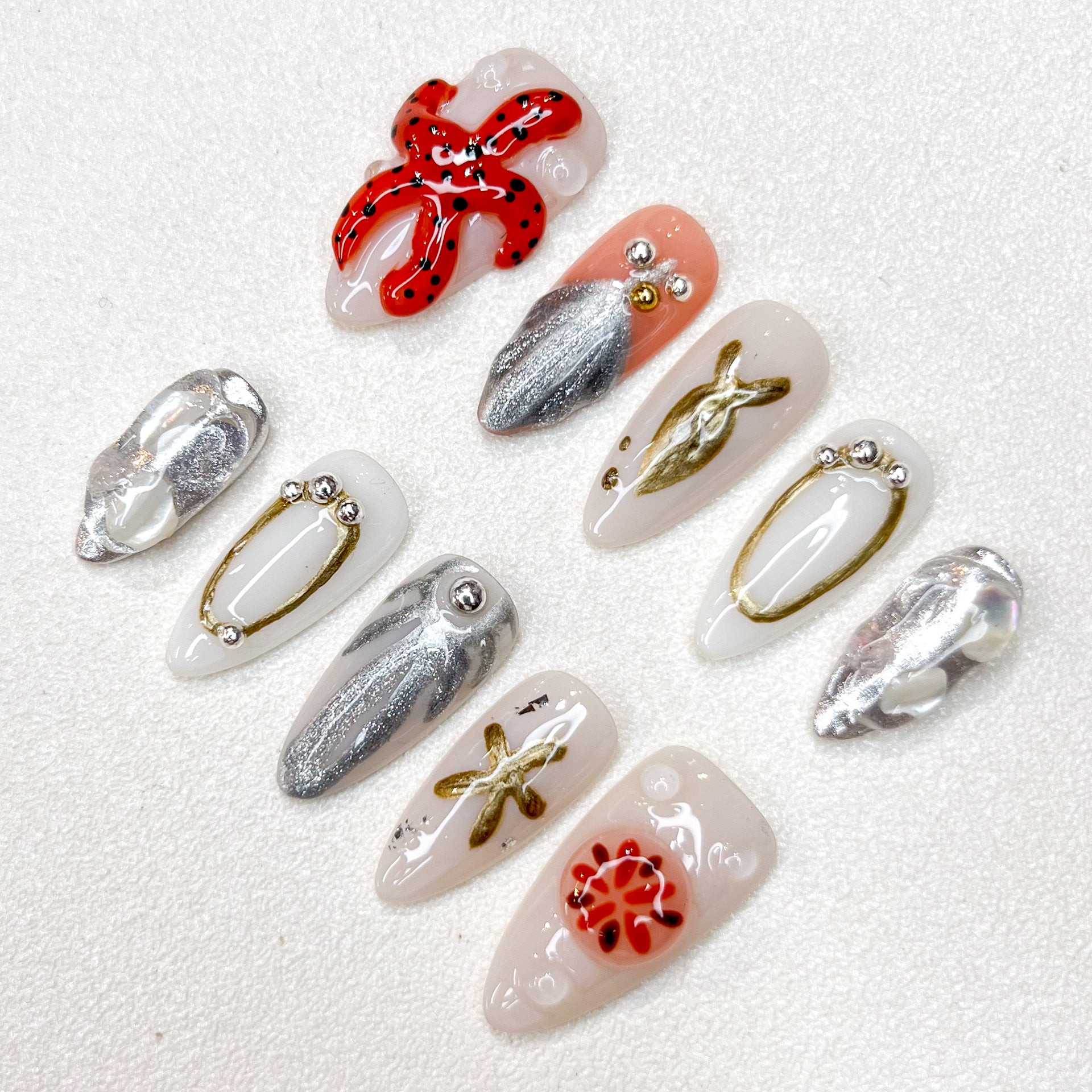 Tide Pool Treasures Nails