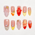 Sunset Starfish Nails