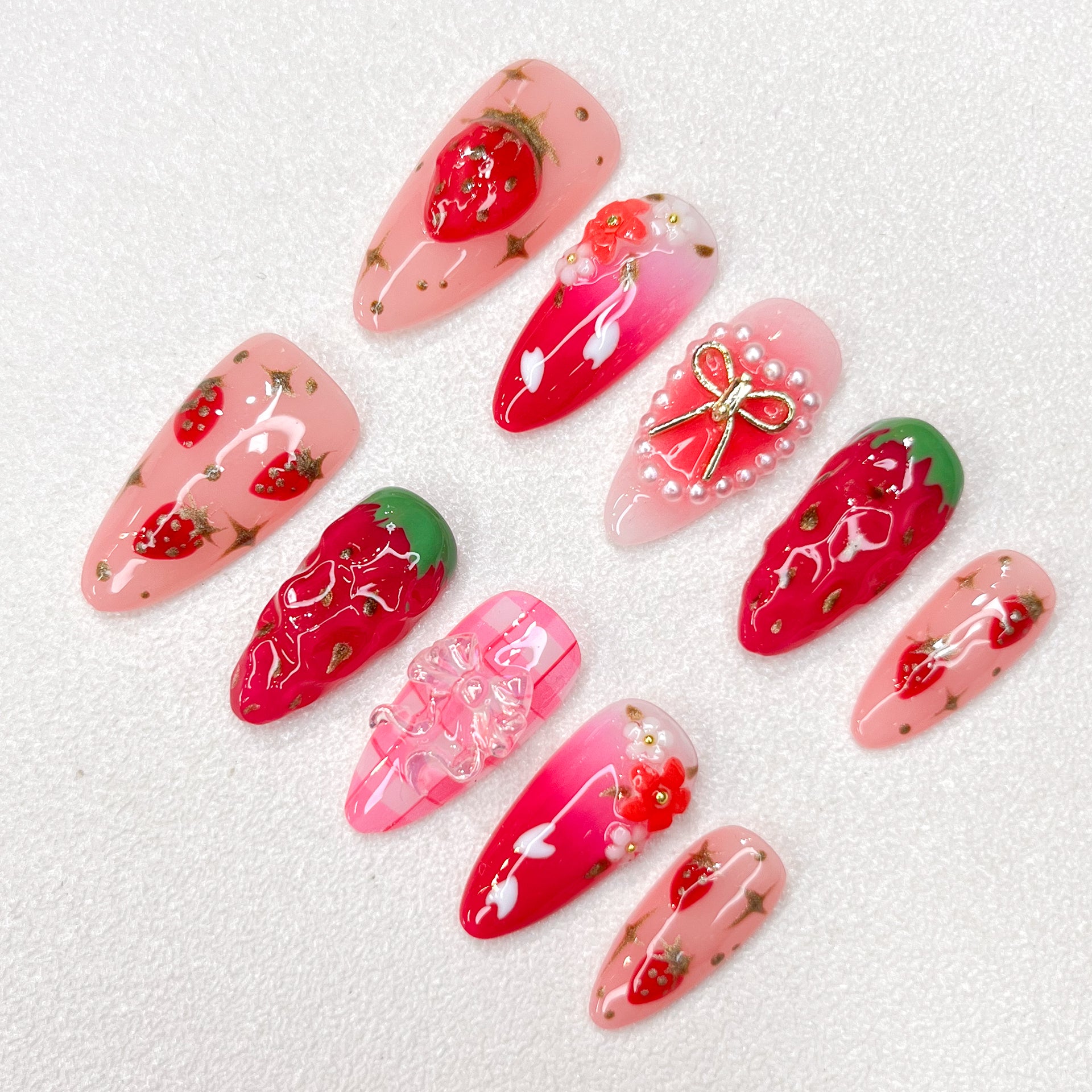 Strawberry Glaze Nails