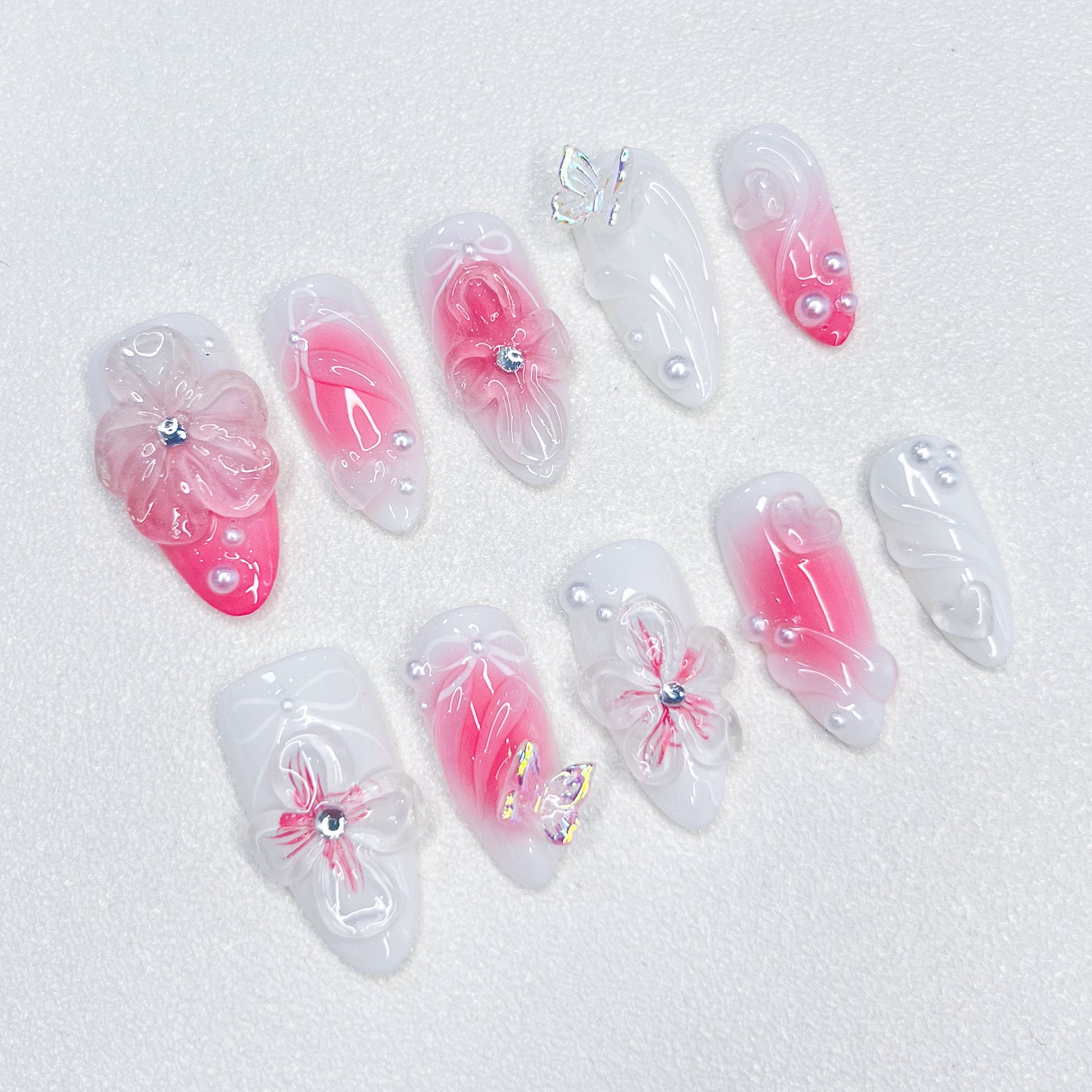 Blush Bloom Nails