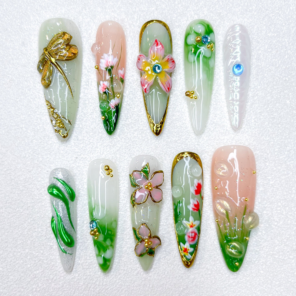 Spring Garden Nails