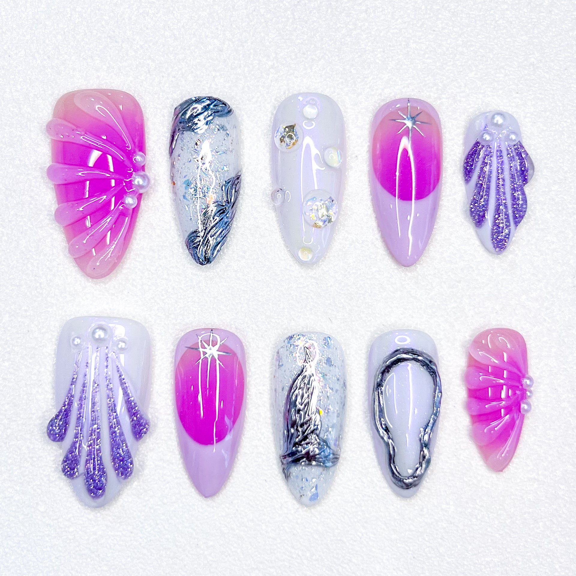Lavender Siren Nails
