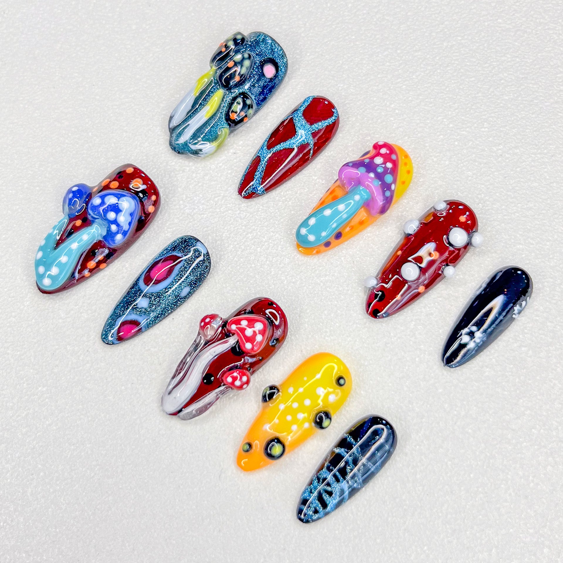 Psychedelic Mushroom Nails