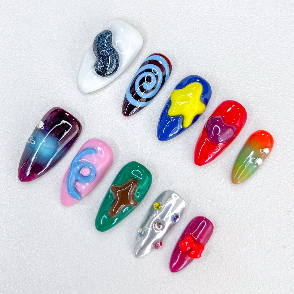 Y2K Candy Pop Nails