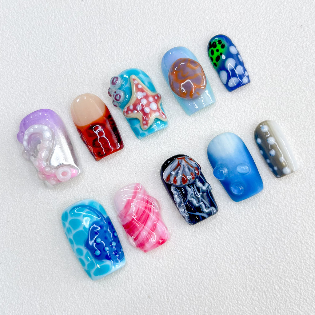Deep Sea Vibe Nails