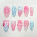 Sakura Mermaid Jelly Nails