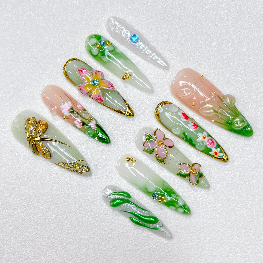 Spring Garden Nails